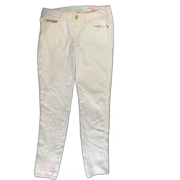 Chord Size 5 Womens Jeans Skinny Pink Stretch Low Rise - Picture 1 of 4